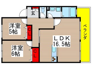 メゾン　エムロ－ドの物件間取画像